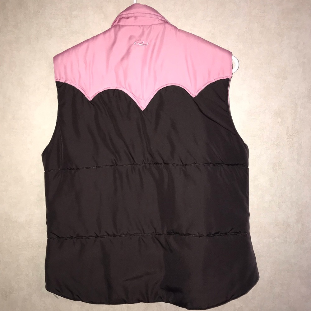 Ladies Reversible Roper Vest 🩷🤎 Medium - Picture 2 of 7